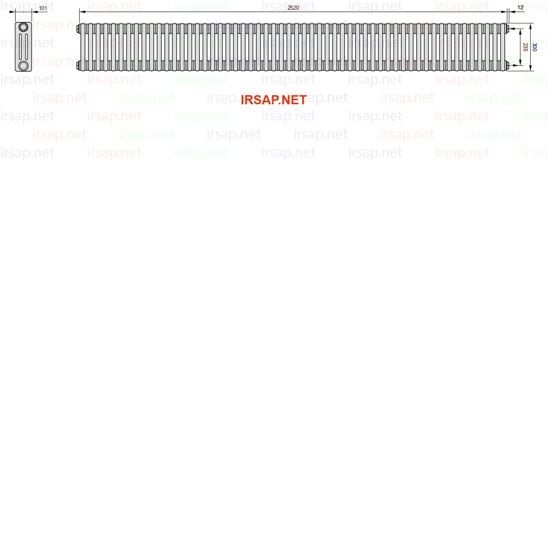 Радиатор IRSAP Tesi 30300/56 T30 CL 01